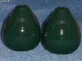 Frankoma Mountain Air shakers glazed forest green